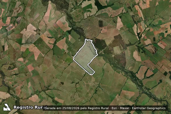 Imagem de satélite de Fazenda Santa Cecília - Fazenda Santa Cecília em Pompéia - SP