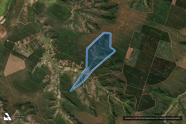 Imagem de satélite de Fazenda Tapera - Parcela 1 em Rio Pardo de Minas - MG