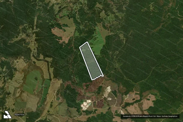 Imagem de satélite de Morro do Pinheiro - Gleba 5 em Campo Alegre - SC