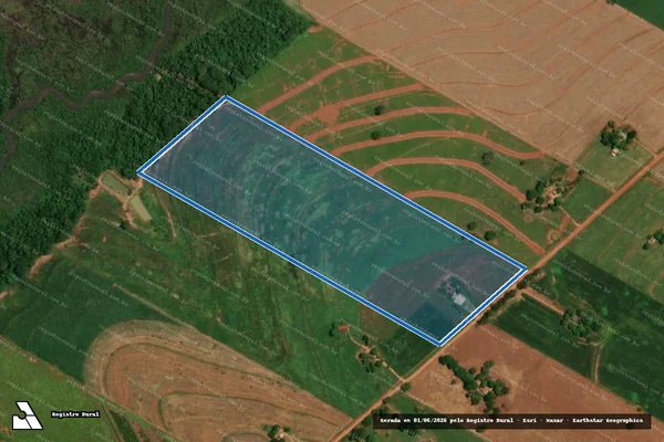 Imagem de satélite de Projeto de Assentamento Mercedina - LOTE 05 em Batayporã - MS