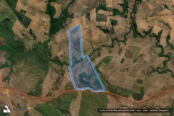 Imagem de satélite de Fazenda Cachoeirinha - Parte 1 em Miranorte - TO