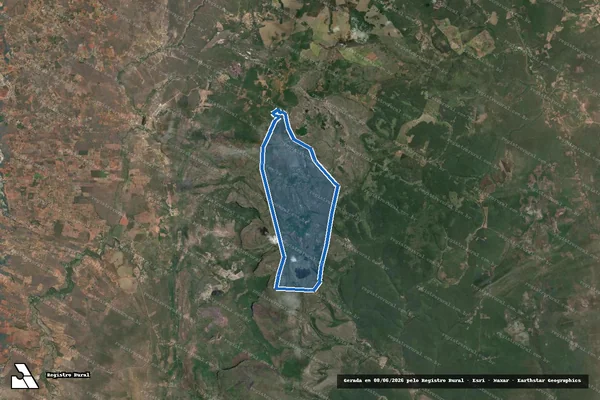 Imagem de satélite de Fazenda Cravada e Estiva - Parcela 1 em Lençóis - BA