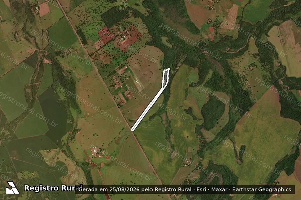 Imagem de satélite de Gleba A Remanescente das Fazendas Bálsamo, Ceroula e Buraco do Morro Alto - Parte 2 em Terenos - MS