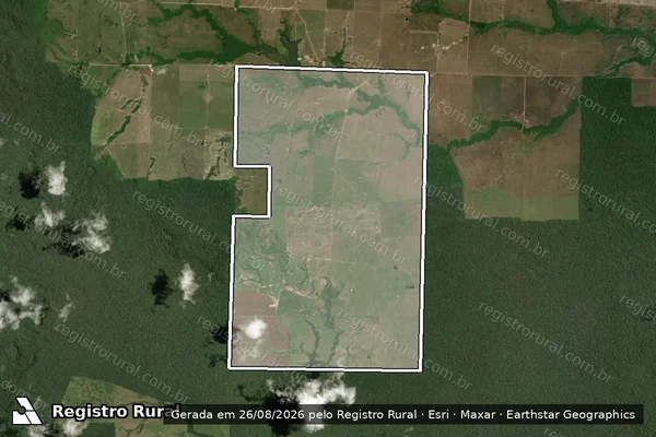 Imagem de satélite de Fazenda Palmito II - 01 em Paragominas - PA