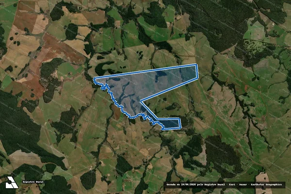 Imagem de satélite de Fazenda São João - Gleba 01 em Mangueirinha - PR