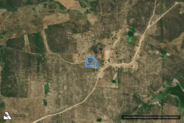 Imagem de satélite de SITIO SANTA FE ? LOTE 3418 - Parte 1 em Jaguaribe - CE
