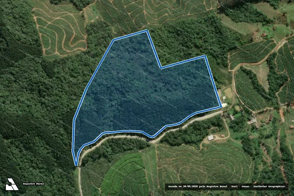 Imagem de satélite de Fazenda Malva - Parte 1 em Balneário Piçarras - SC