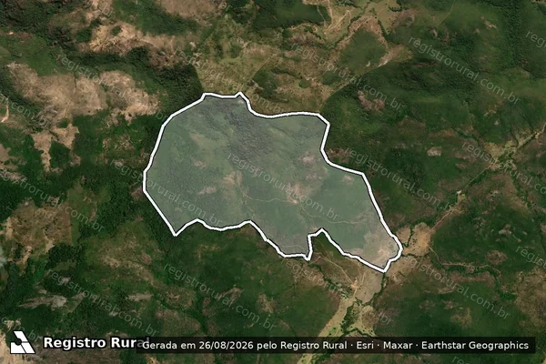 Imagem de satélite de FAZENDA GENTIO - Parte 1 em Curral de Dentro - MG
