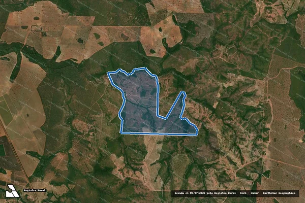 Imagem de satélite de Fazenda Martiniano - Parte 1 em Poxoréu - MT