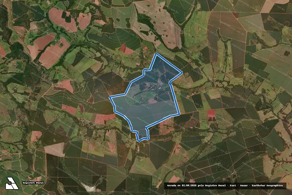 Imagem de satélite de Fazenda Rochina , lugar denominado de Capão Alto - Parcela 1 em Frutal - MG