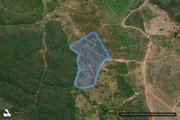 Imagem de satélite de FAZENDA BARAUNA II - Parte 1 em Barra do Corda - MA
