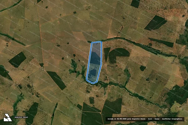 Imagem de satélite de FAZENDA CABECEIRA DO RIBEIRÃO - Área Desmembrada em Água Clara - MS