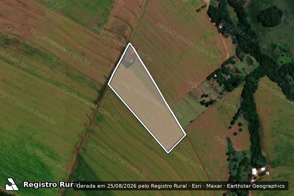 Imagem de satélite de Lote rural nº. 500-H-2, do 9º e 10º Perímetro do Imóvel São Francisco ou Lopeí - Lote 500-H-2 em Cascavel - PR