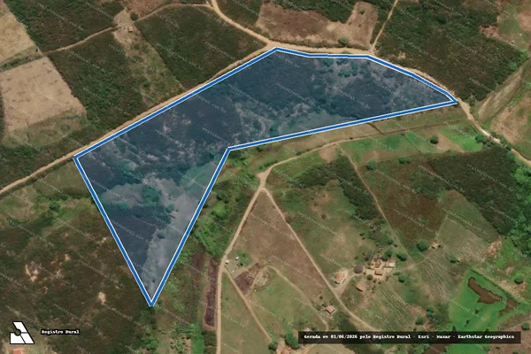 Imagem de satélite de PROJETO DE ASSENTAMENTO SANTA CLARA II ? LOTE 50 - Parte 1 em Cerro Corá - RN