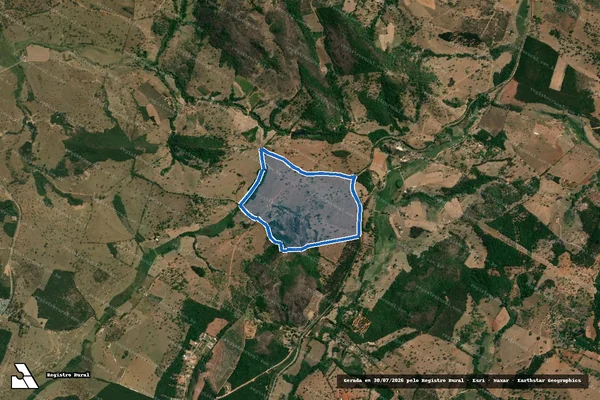 Imagem de satélite de Fazenda Invernadinha - Parcela 1 em Carmo do Cajuru - MG