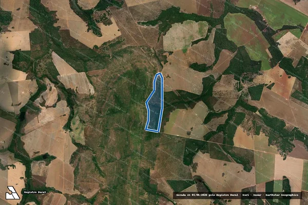 Imagem de satélite de FAZENDA CASA DE PEDRA - 001 em Figueirópolis - TO