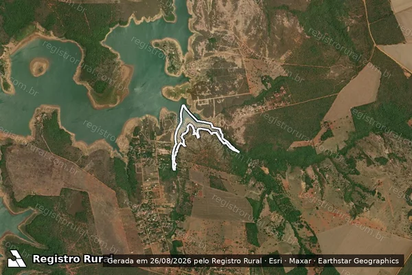Imagem de satélite de UHE QUEIMADO - Parte 1 em Cabeceira Grande - MG