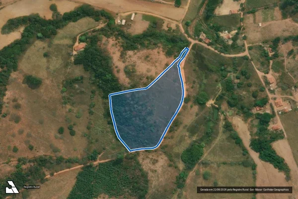Imagem de satélite de Rancho Novo - Gleba 02 em São João Evangelista - MG
