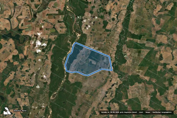 Imagem de satélite de FAZENDA CANGAS - GLEBA 02 em Aruanã - GO
