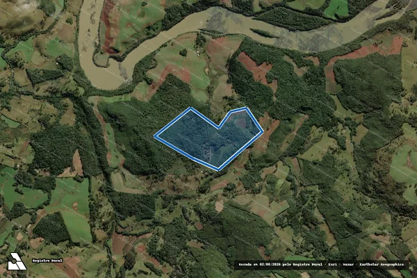 Imagem de satélite de FAZENDA VARGEM QUENTE - gleba Clayton e outros em Anita Garibaldi - SC