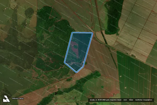 Imagem de satélite de FAZENDA FORTALEZA - Parcela 1 em Maracaju - MS