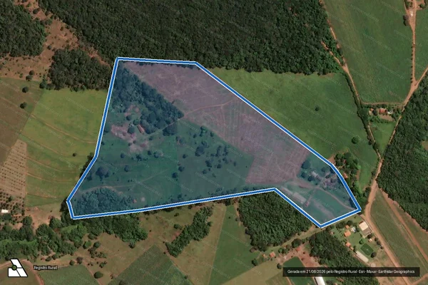 Imagem de satélite de Sítio Graviola - Parte 1 em São Carlos - SP