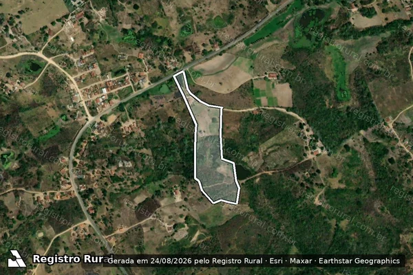 Imagem de satélite de SÍTIO SÃO JOSÉ - Parte 1 em Alagoa Nova - PB