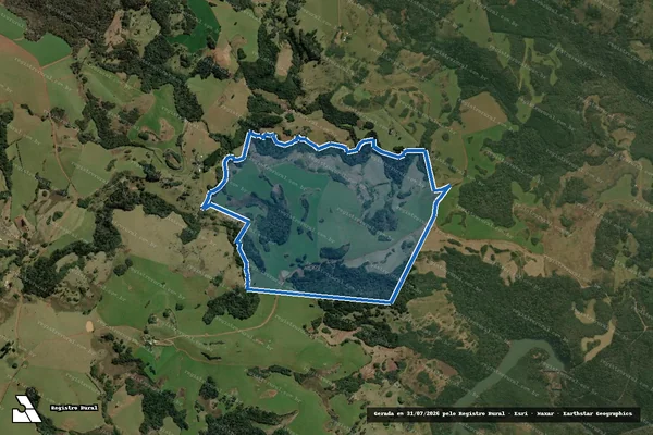 Imagem de satélite de FAZENDA FORTALEZA GLEBA B - Única em Barracão - RS