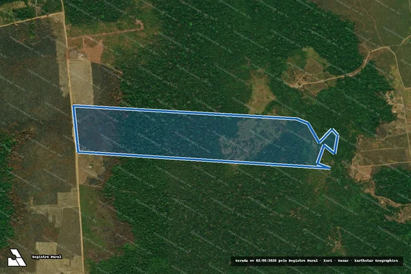 Imagem de satélite de SITIO SANTA HELENA - LOTE 232 - Parte 1 em Canutama - AM