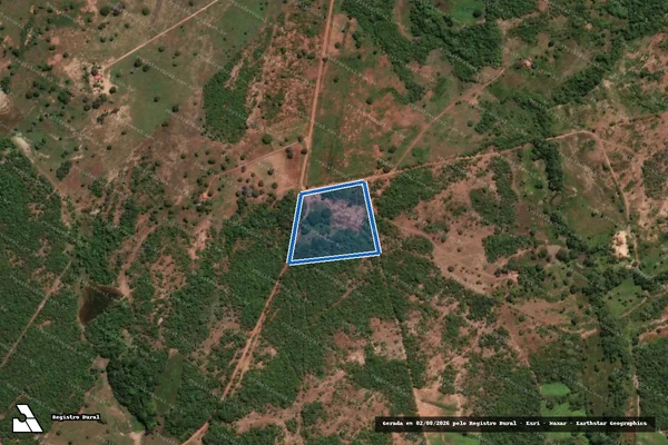 Imagem de satélite de PA FORTALEZA I, LOTE 83 (ÁREA COMUNITÁRIA) - Parte 1 em Talismã - TO
