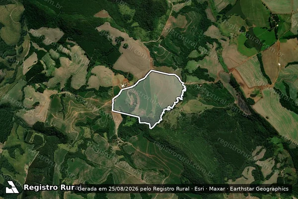 Imagem de satélite de FAZENDA SANTA BRIGIDA - LOTE A-REMANESCENTE - Gleba LOTE A-REMANESCENTE-2 em Rio Branco do Ivaí - PR