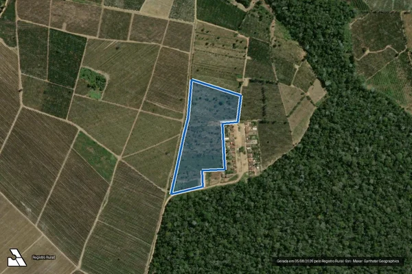 Imagem de satélite de Lote 015 ? PA MUMBUCA\CANAÃ - Lote 015 em Encruzilhada - BA
