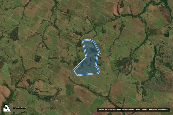 Imagem de satélite de FAZENDA VÓ GERTRUDES - Parte 1 em Paranaíba - MS