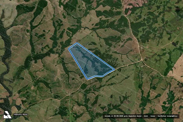 Imagem de satélite de Fazenda Corunilha - Gleba B em Piratini - RS