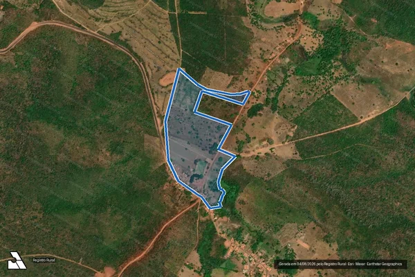 Imagem de satélite de FAZENDA IBIPIRA, PARCELA II - Parte 1 em Mirador - MA