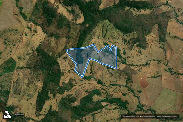 Imagem de satélite de Fazenda Taquaral - Gleba A em Goianésia - GO