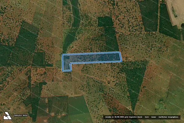 Imagem de satélite de Fazenda Poncho Verde - Parte 1 em Guia Lopes da Laguna - MS