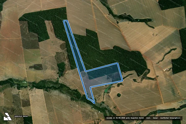 Imagem de satélite de Lote – 442 P.A Santo Antônio do Fontoura I / Lote – 442