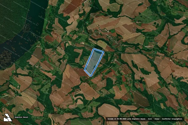 Imagem de satélite de Lote Rural nº 72 e 73, da Gleba nº 127-CP - PARCELA 02 em Capanema - PR