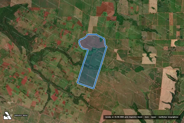 Imagem de satélite de Fazenda Santo Amaro - Parcela 1 em Castilho - SP