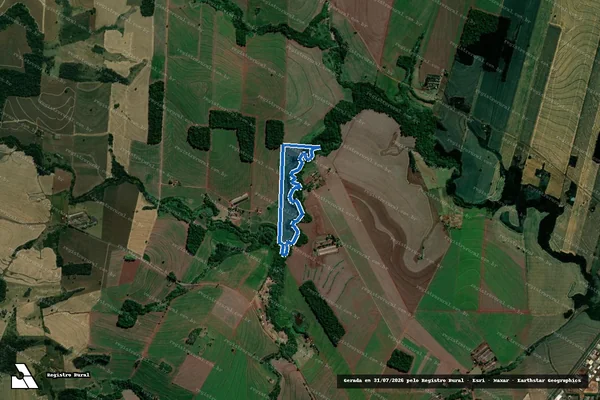 Imagem de satélite de SITÍO SANTO ANTONIO - Parte 1 em Sertanópolis - PR