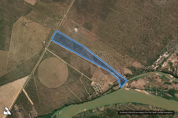 Imagem de satélite de FAZENDA BURITIZINHO - Parte 1 em São Romão - MG