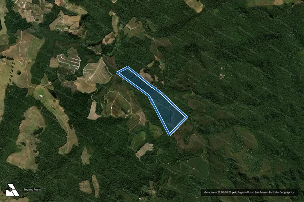Imagem de satélite de FAZENDA FORNO GRANDE - Parte 3 em Castelo - ES