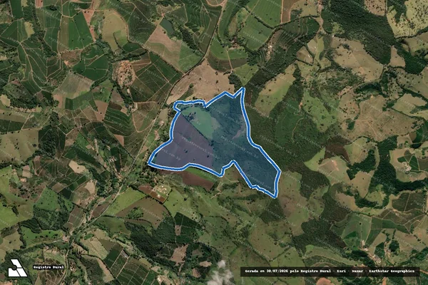 Imagem de satélite de Fazenda Nossa Senhora Rainha da Obediência - Fazenda Nossa Senhora Rainha da Obediência ? Gleba B em Cambuquira - MG