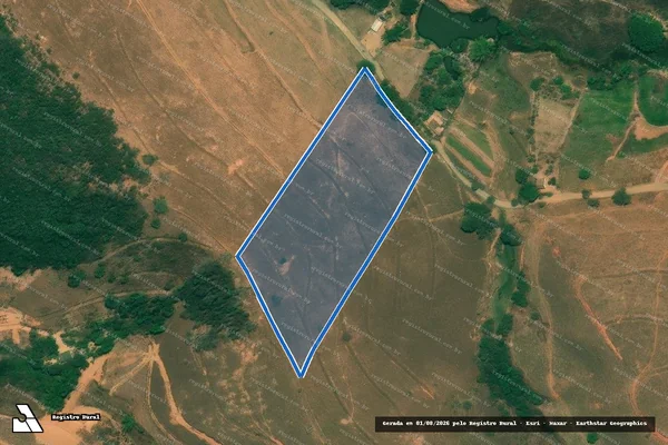 Imagem de satélite de SITIO SAO PEDRO - Parte 2 em Oratórios - MG