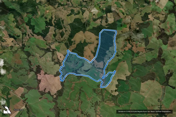 Imagem de satélite de Fazenda Sede - Parte 1 em Campos Novos - SC