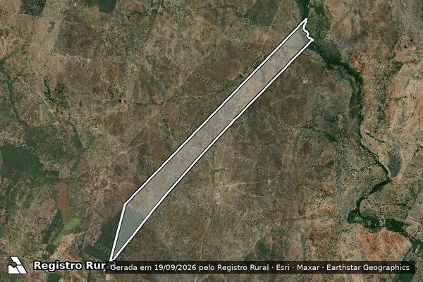 Imagem de satélite de Fazenda Beira Rio - Parcela 1 em Itiúba - BA