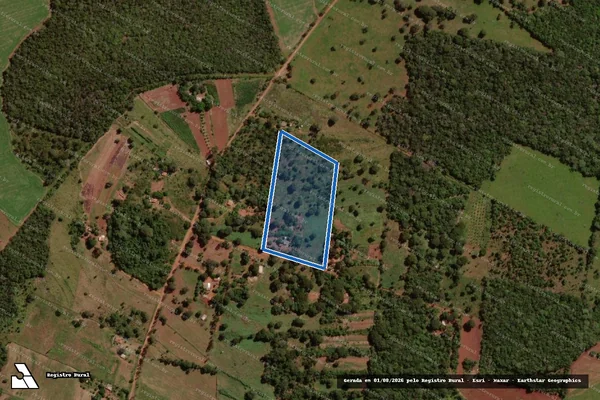 Imagem de satélite de LOTE 14 ? ESTANCIA PRIMAVERA - ASSENTAMENTO RURAL COLONIA AGROPECUARIA ASPARGO - Parte 1 em Jaraguari - MS