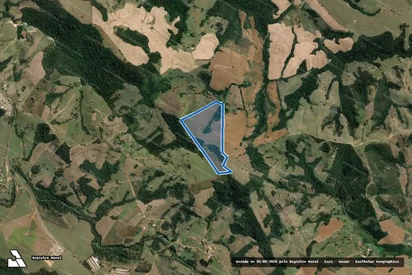 Imagem de satélite de FAZENDA BOA VISTA - Gleba PARCELA-1 em Tomazina - PR