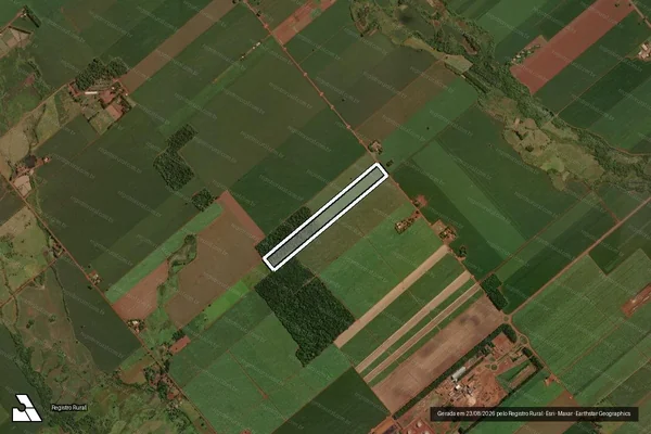 Imagem de satélite de Parte 1 Lote 28 Quadra 40 - Parcela 1 em Dourados - MS